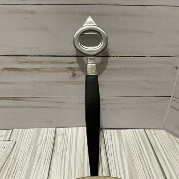 Vintage Bottle Can Piercer Japan Stainless Steel Wood Plastic Handle Mid Century - Picture 5 of 6